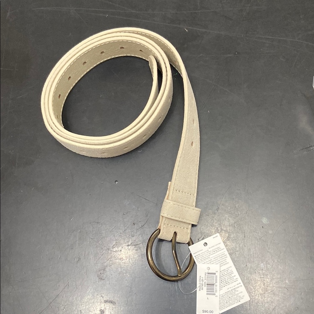 Banana Republic Cream Suede Belt